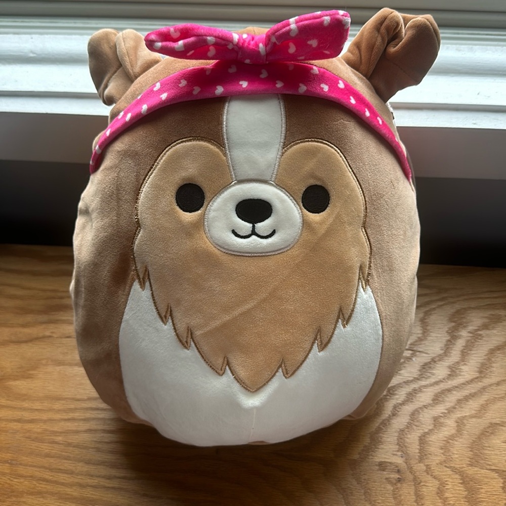 Squishmallows Kellytoy Plush Andres the Collie 12" NEW